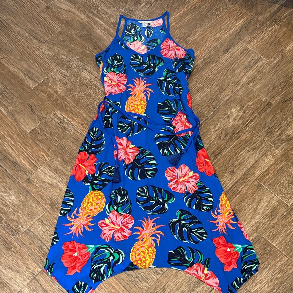 Tommy Bahama Tropical Blue Sleeveless Dress